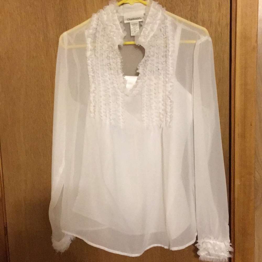 Chadwick’s two piece sheer blouse set